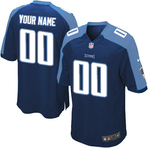 Nike Tennessee Titans Customized Navy Blue Stitched Youth NFL Jersey